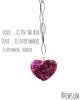 Amethyst Hearts on gemstone or sterling chains