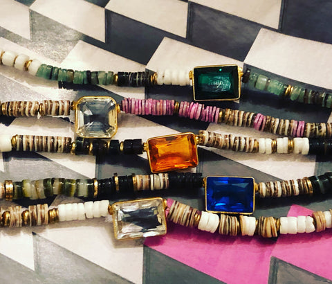 Pukka Shell and Lemon Quartz Choker