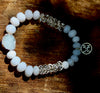 Chalcedony + Crystal Quartz Bracelet