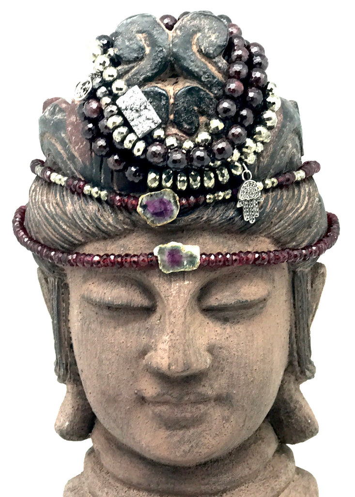 Garnet and Water Tourmaline / Choker