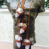 NECKLACE SPIRIT QUARTZ and DEER SKIN MEN’S /WOMAN’S