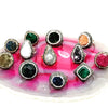 Gemstone and sterling silver rings