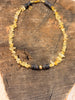 Citrine & Puka Shell Choker/Collar Necklace