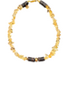 Citrine & Puka Shell Choker/Collar Necklace