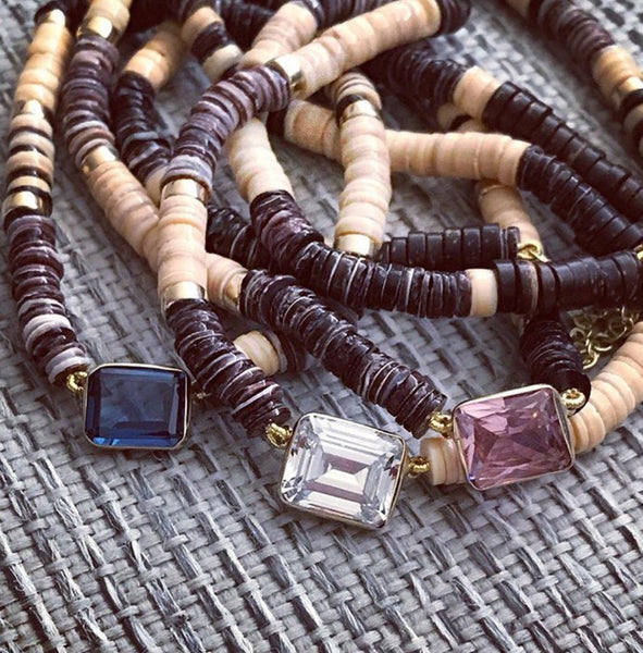 Pukka Shell and Crystal  Quartz Choker