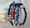 Sodalite +Lapis Lazuli +Sterling Silver Men’s bracelets