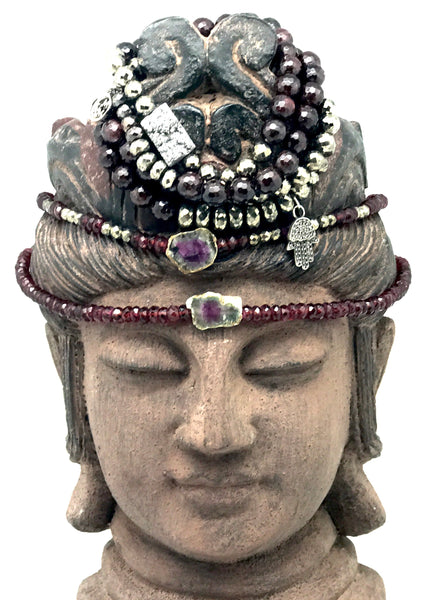 Garnet and Water Tourmaline / Choker