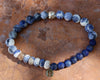 Sodalite +Lapis Lazuli +Sterling Silver Men’s bracelets