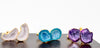 Cufflinks  Colorful Agate Geode Crystals